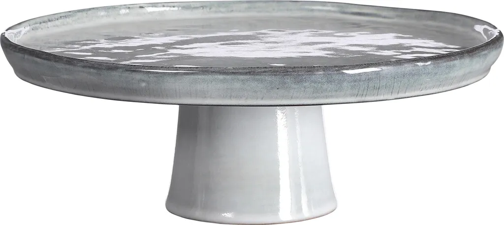 Mica Decorations Tabo Présentoir à Gâteaux Gris H10 x Ø27 cm Céramique