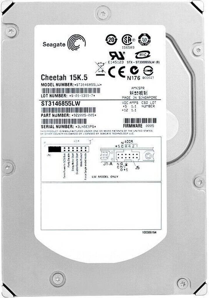 Festplatte Seagate ST3146855LW 146GB U320 9Z2005-005 68PIN 3,5" Zoll