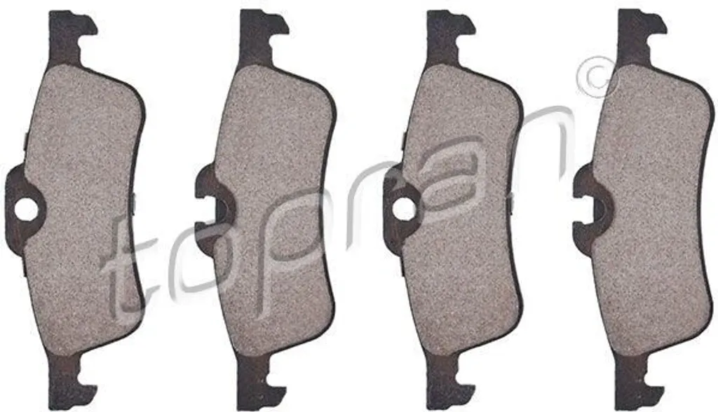 Garnitures de frein arrière TOPRAN 501017 robustes pour Mini One R50
