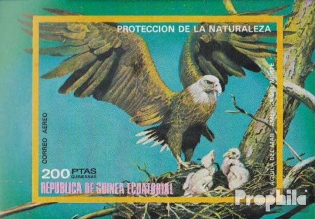 Briefmarken Äquatorialguinea 1976 Mi Block251 (kompl.Ausg.) postfrisch Nordamerik. Vögel