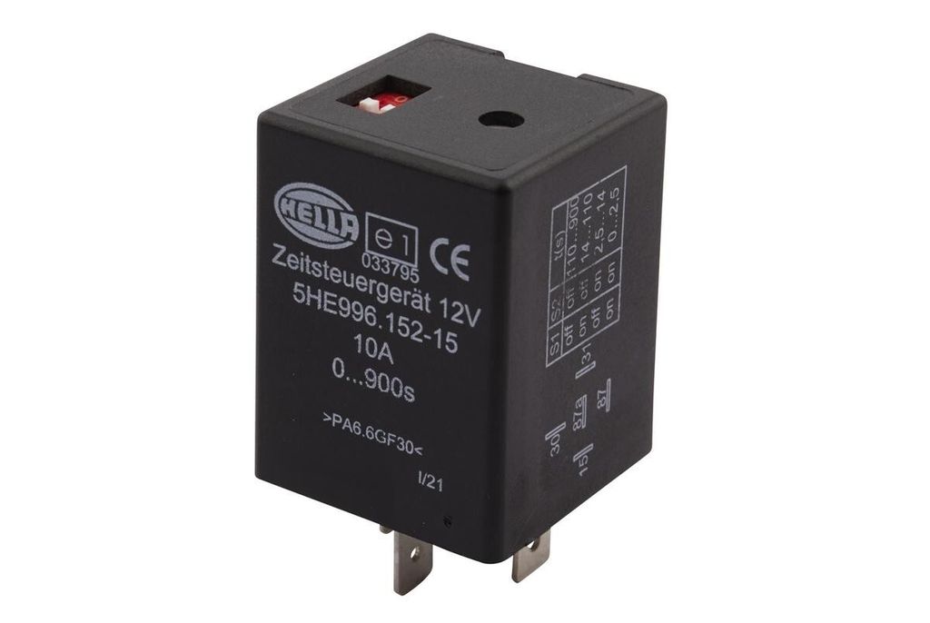 Zeitrelais 12 V Wechsler anzugsverzögert ECE- HELLA für u.a. EVOBUS
