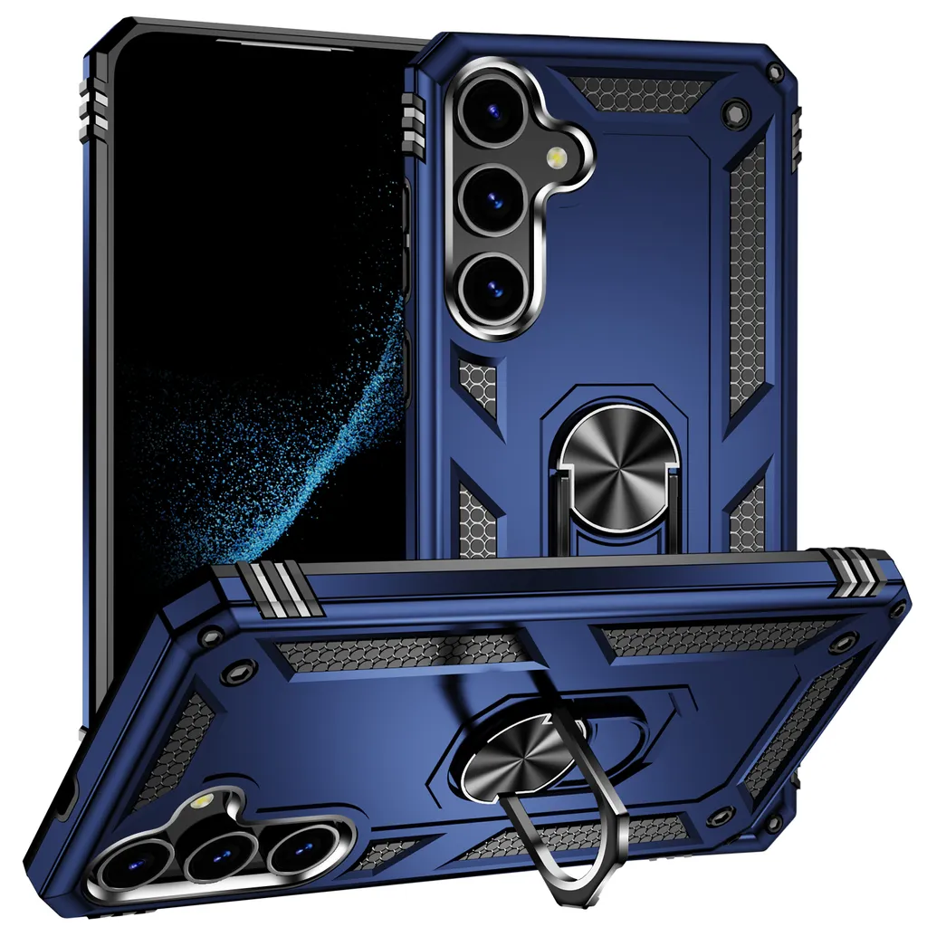 Custodia Rugged S25 FE con Cavalletto: Protezione Anti-Urto Militare Blu