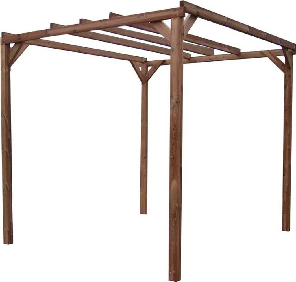 Pergola 8,88 m² – Bois Thermochauffé – Toit Plat Image du produit 