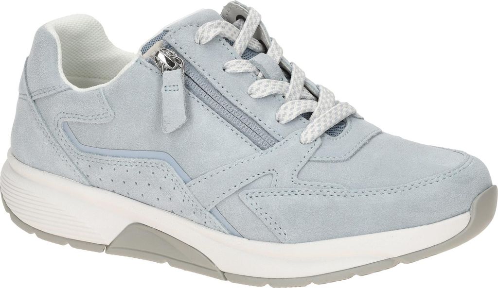 Gabor ROLLINGSOFT Damenschuhe - bequeme Schnür- Halbschuhe blau NEU