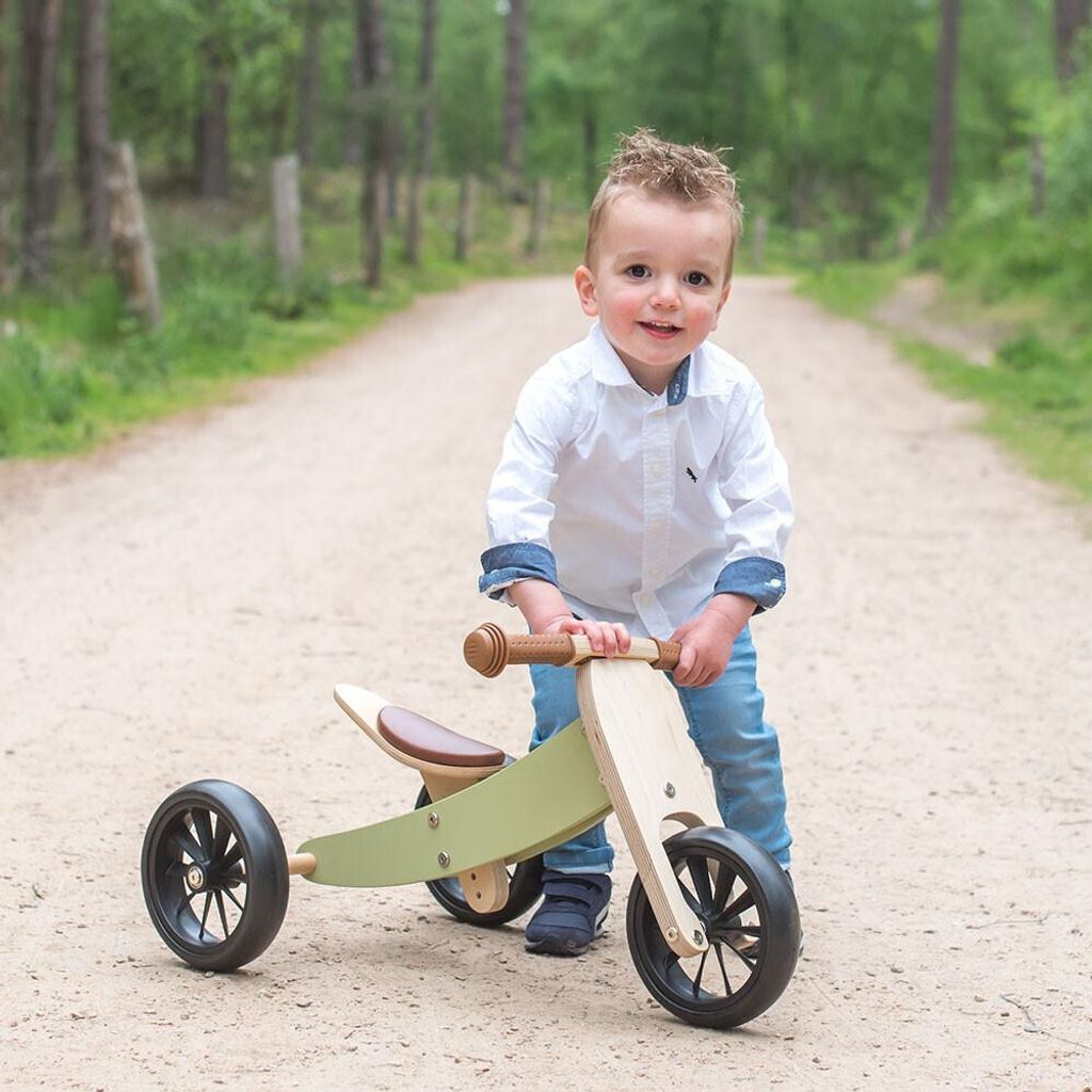 Bandits & Angels Smart Bike 4in1 Retro Grün Inklusive Weidenkorb