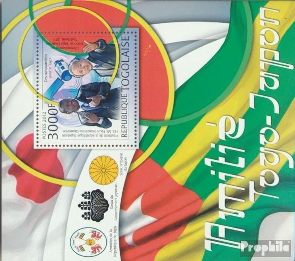 Briefmarken Togo 2012 Mi Block 714 (kompl. Ausgabe) postfrisch Freundschaft Togo & Japan