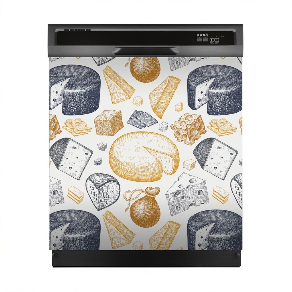 Aufkleber sticker 60x60 cm Dekorative folie Spülmaschine - Käse Molkerei