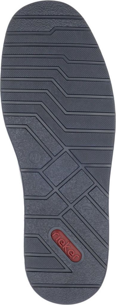 Rieker Herren Slipper Halbschuh Gummizug Lochmuster perforiert 18267, Größe:46 EU, Farbe:Grau