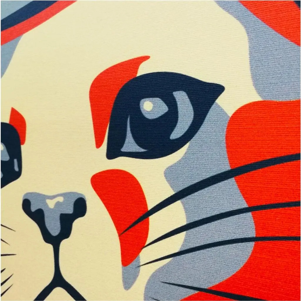 Tableau YES WE CAT 50x70 cm - Impression HD sur toile et cadre en bois