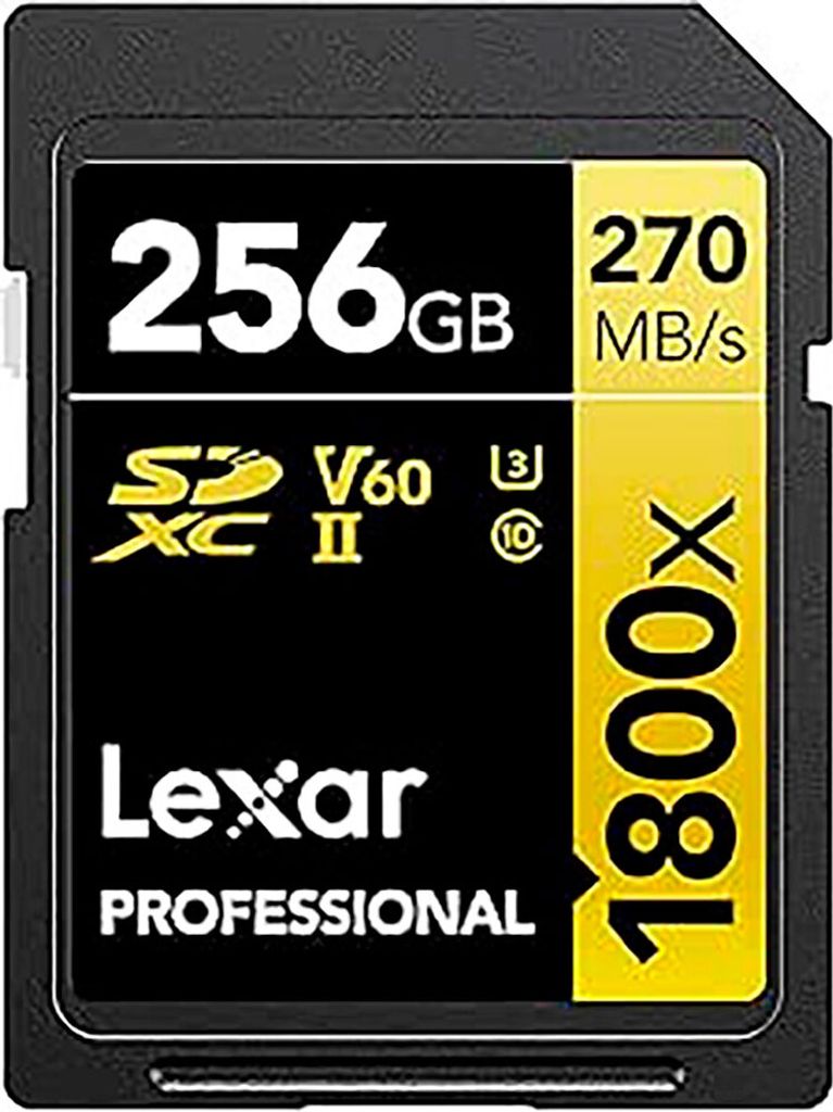 Lexar 256gb Professional 1800x Sdxc Uhs-ii Sd-karte Produktbild 