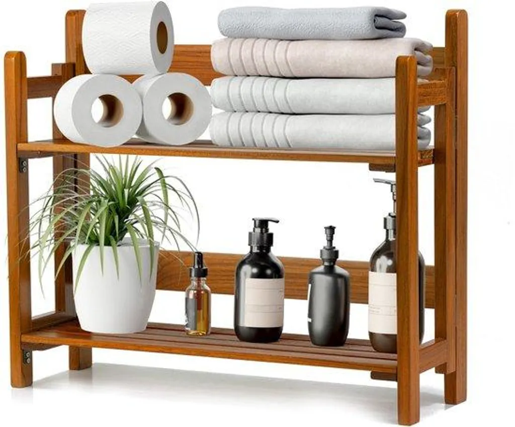 Panneaux de revêtement en bois de teck pliables pour mur de salle de bain
