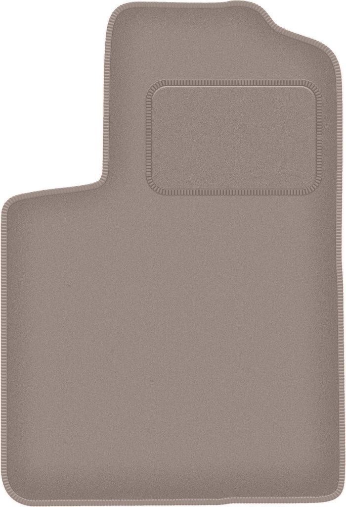 Fahrerfußmatte Velours beige passend für Chrysler Sebring II (2003-2007, Limousine) – mit Befestigungen – passgenau