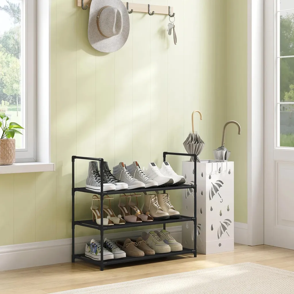 Petit meuble de rangement chaussures 9 paires pour entrée et dressing
