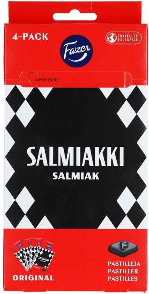 Fazer Salmiakki Travel Edition 4x40g Produktbild 