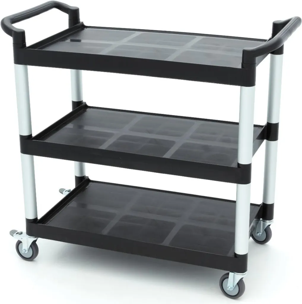 Maxima Carrello Portavivande 3 Ripiani Plastica 103x50cm Professionale