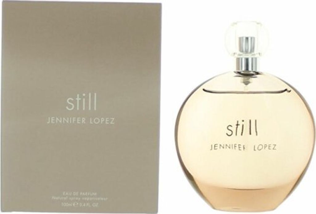 A box and bottle of Jennifer Lopez Still Eau De Parfum.