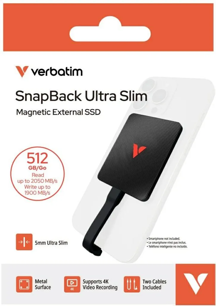 SSD Externe Rapide 512GB Verbatim - Libérez de l'Espace USB 3.2 - 18