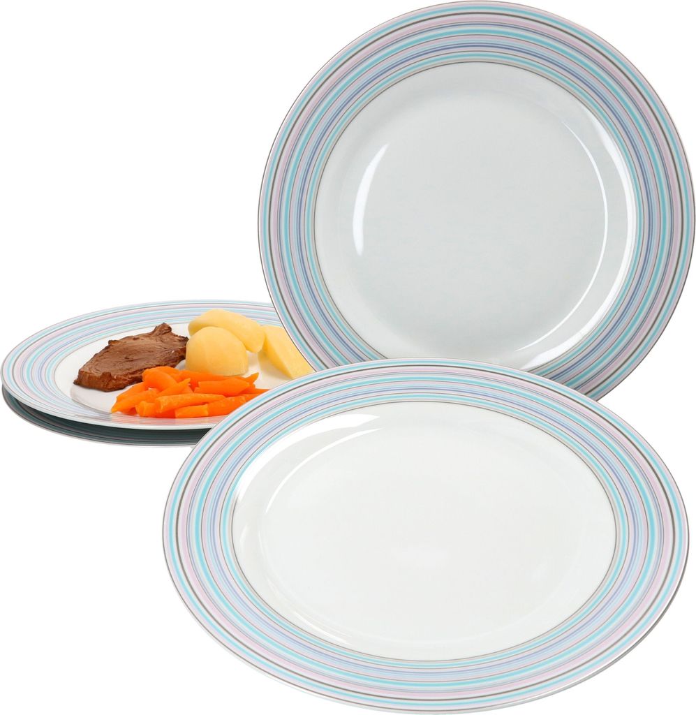 Ritzenhoff Doppio Circle 4er Set Speiseteller Essteller Produktbild 