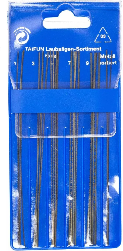 Lames de scie à chantourner Pebaro haute résistance bois métal 12 unités