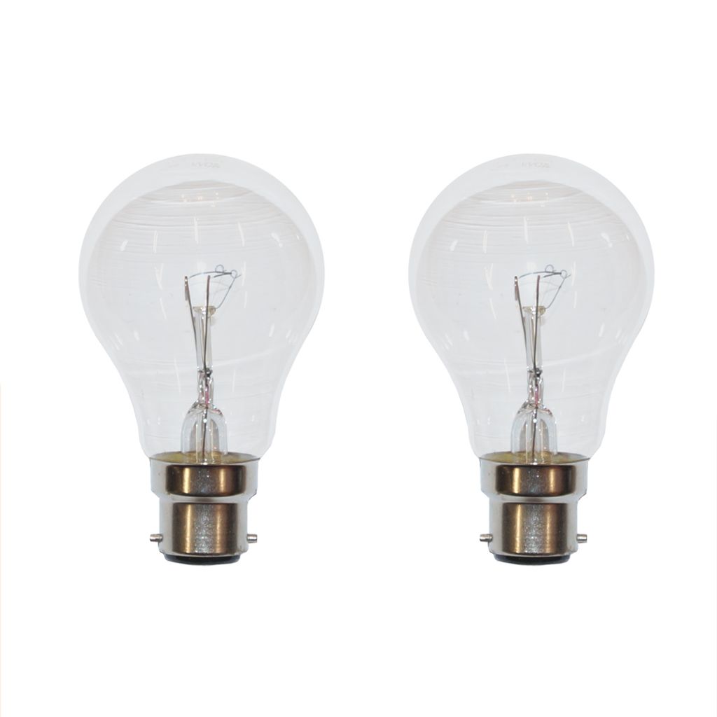 2 x Glühbirne 15W B22 Klar B22d BA22d 15 Watt Glübirnen Produktbild 