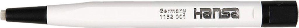 A product shot of a white and black marker pen.