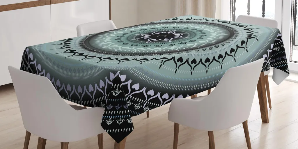 Tovaglia Antimacchia ABAKUHAUS Mandala 140x200 | Facile da Pulire