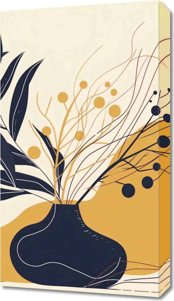 Bild 40x70cm Ruhe der Dunklen Blätter
