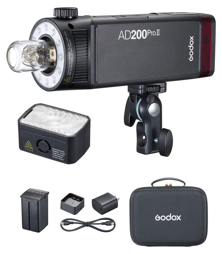 Kapesní blesk Godox AD200Pro II, 200 W, 2,4 G, bezdrátový Obrázek produktu 