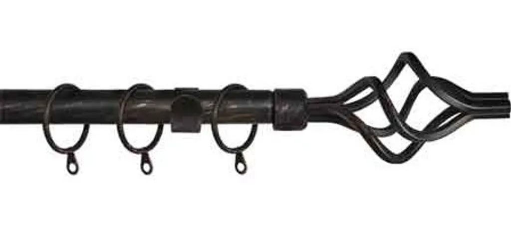Rideau à cordon TWIST 120x210 cm Noir et Argent pour une déco chic
