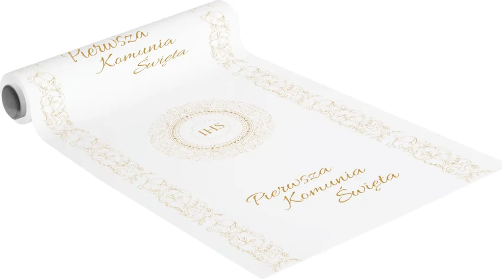 Chemin de table Communion papier 5m : déco rapide pour table de fête
