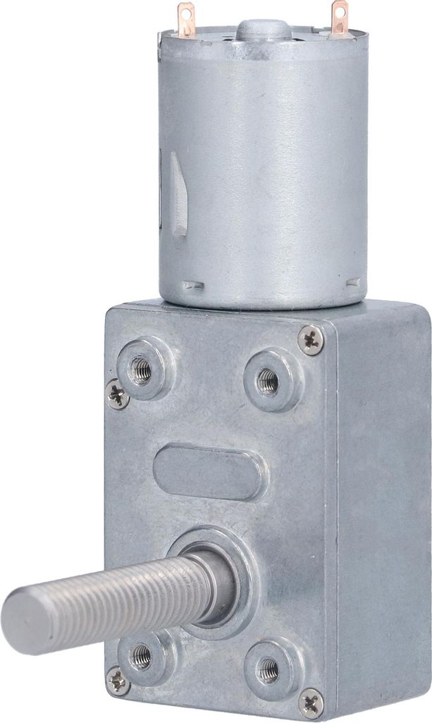 JGY370 Turbinenmotor mit Gewindewelle, M8-Schraube, langsam laufender, selbsthemmender Motor, Wellenlänge 33 mm, DC 24 V (66 U/min)