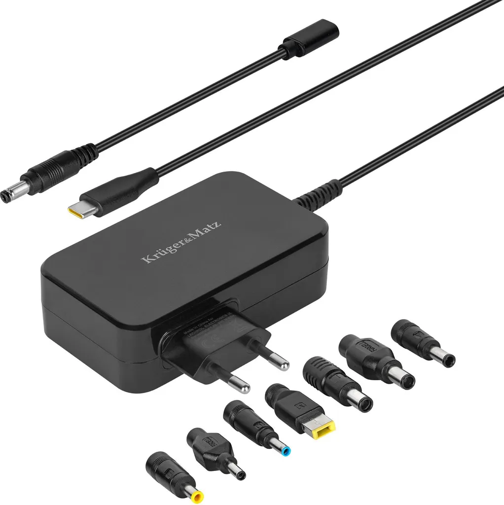 Adaptateur secteur Kruger&Matz 90W Power Delivery avec 7 connecteurs