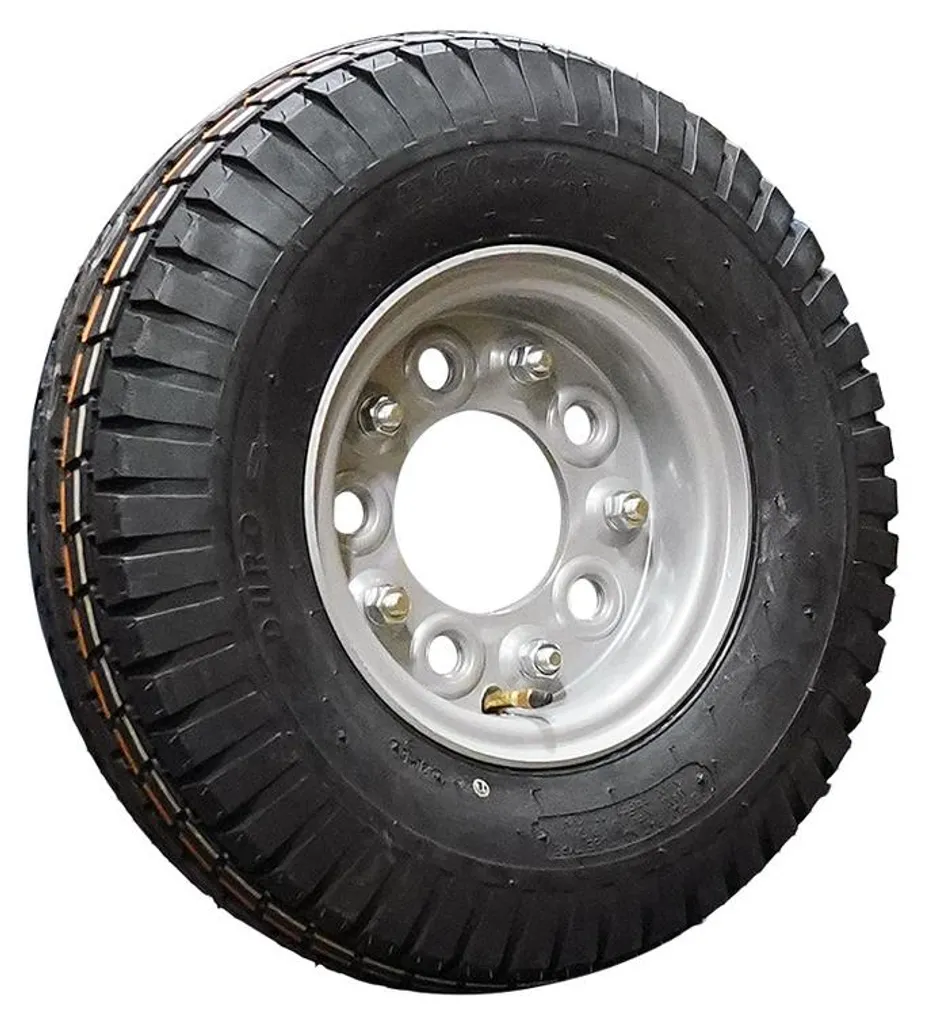 Roue de remorque 5,00-8 pouces avec pneu 3.00 D-8 TT et jante acier