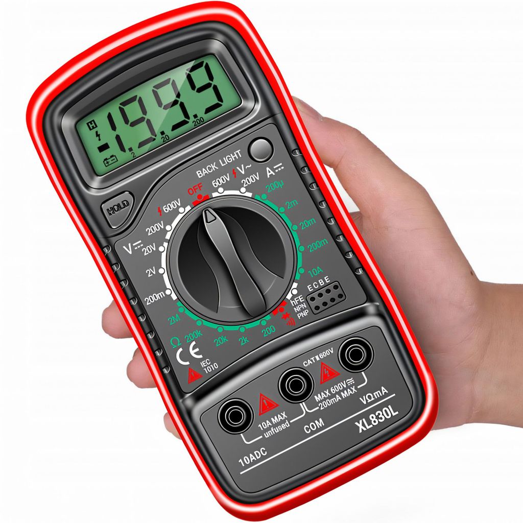 Multimeter Digital Messgeräte AC DC LCD Strommesser Voltmeter Amperemeter KD eBa