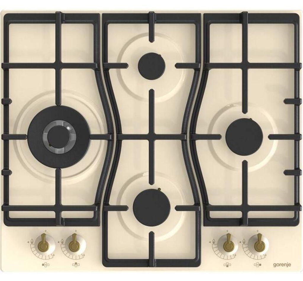 Gorenje GW6D42CLI, Beige, Integriert, 60 cm, Gaskochfeld, Produktbild 