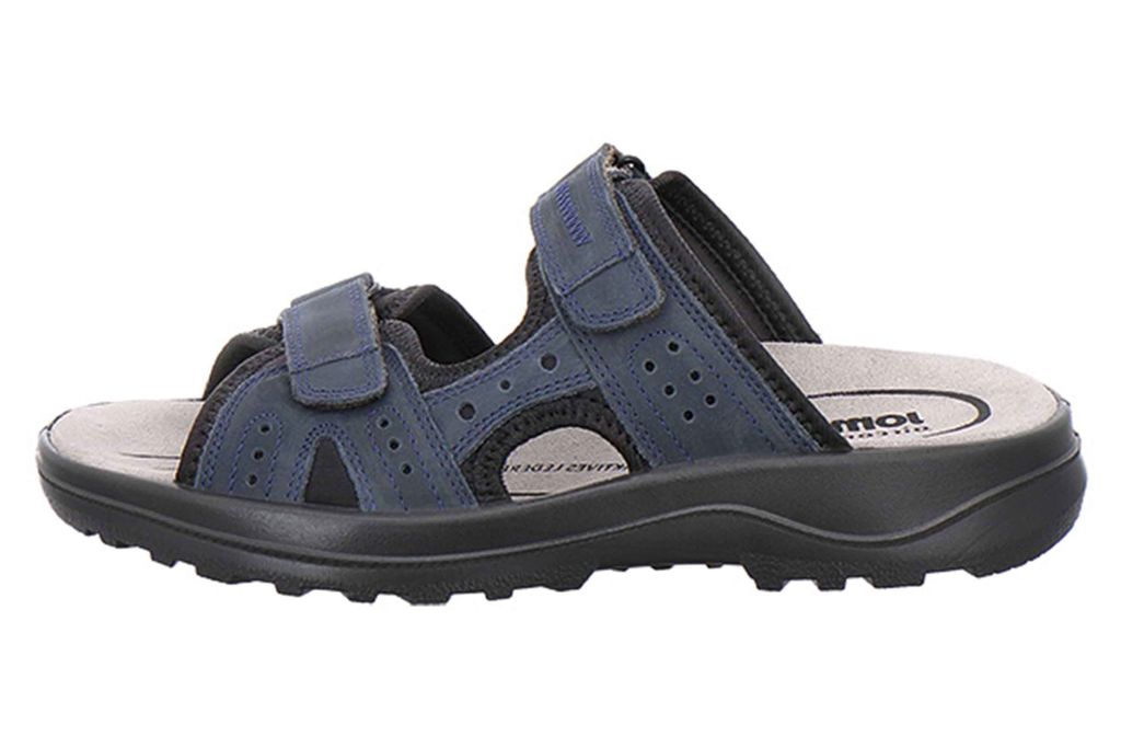 Jomos Liberta Pantoletten in Übergrößen Blau 508607 12 845 große Herrenschuhe