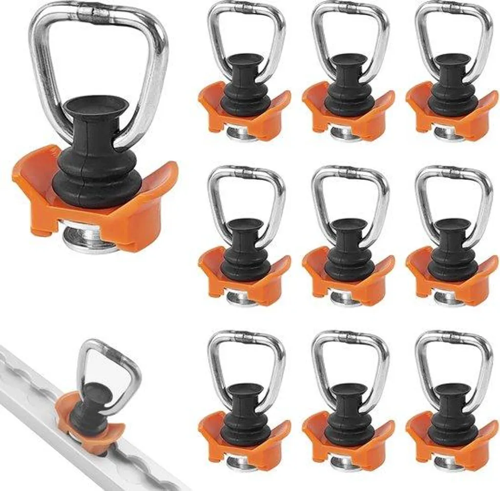 Embout de fixation ferroviaire en acier 800 daN - Lot de 10 pièces
