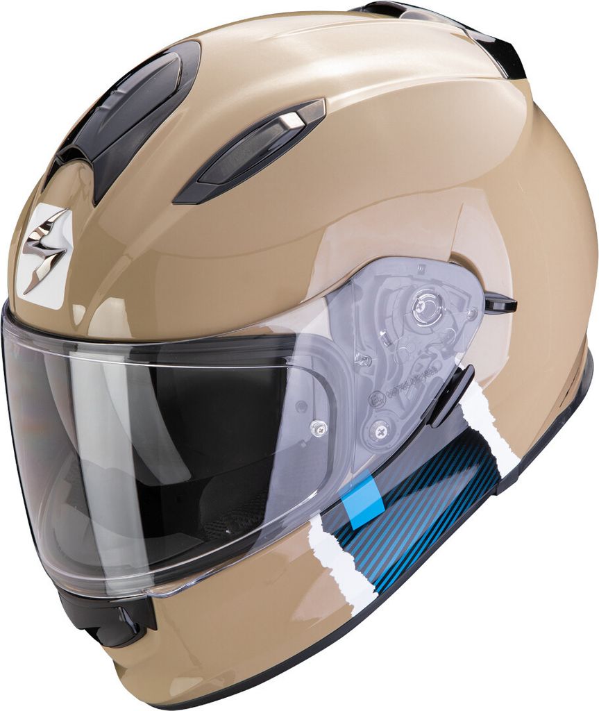 Scorpion Exo-491 Code Helm, braun/hellblau/dunkelblau, 2XL (63/64)