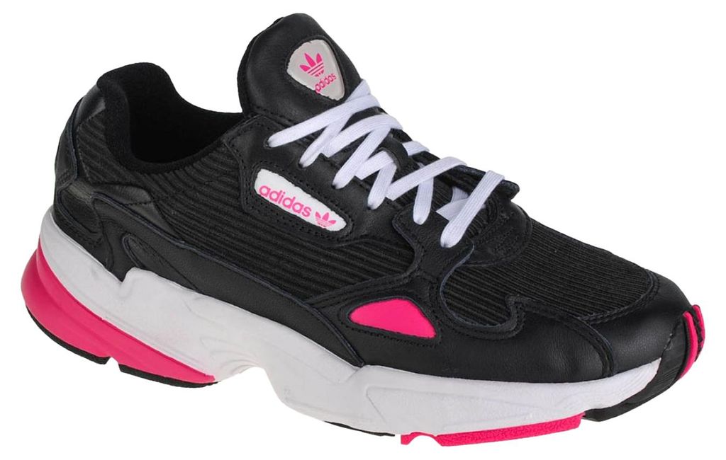 Adidas - Damen Sneaker "Originals Falcon", Leder PP1784 (36 EU) (Schwarz)