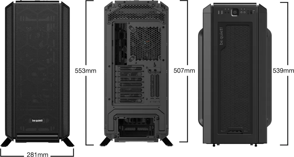 be quiet! Silent Base 802 Noir - Boîtier PC Grand Tour Insonorisé - 12