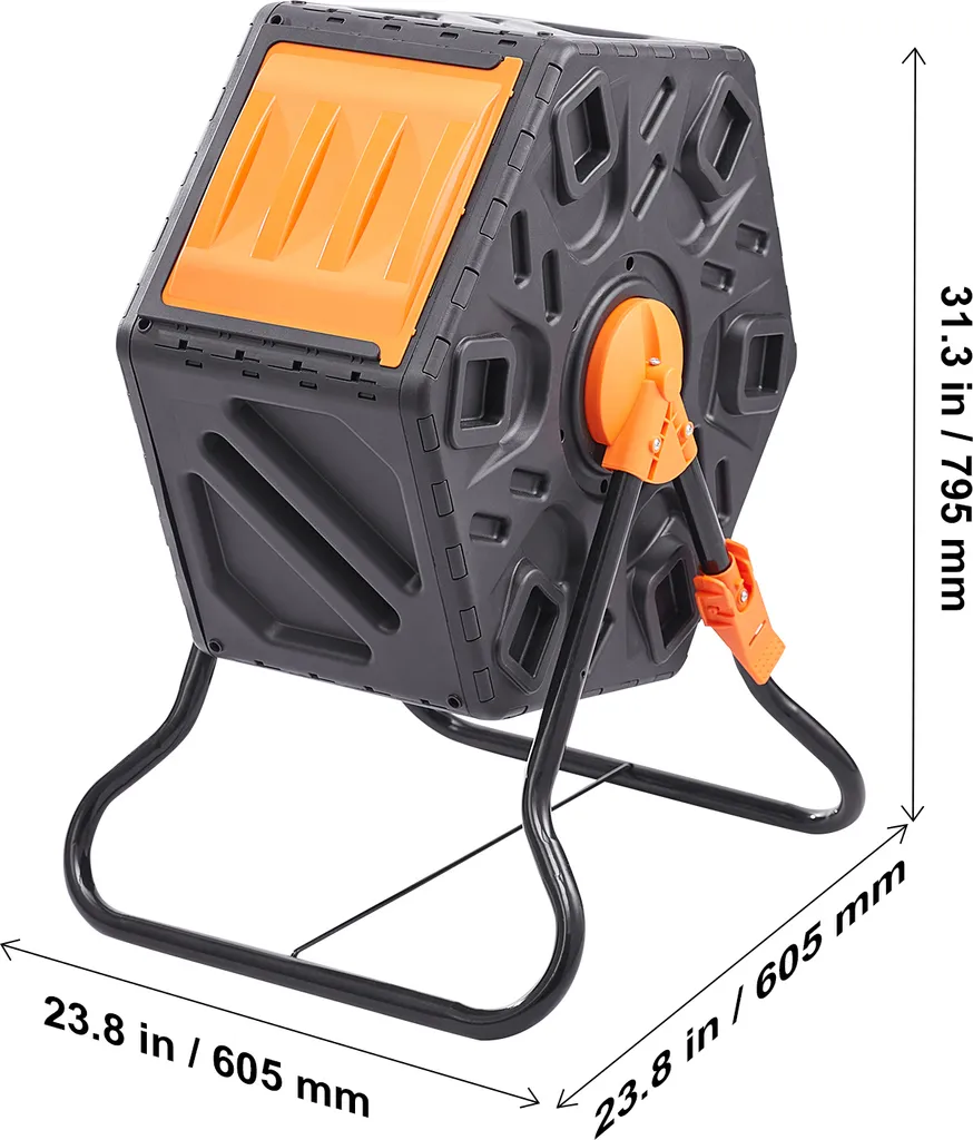 Composteur de Cuisine et Jardin Rotatif Compact pour Engrais Bio Maison