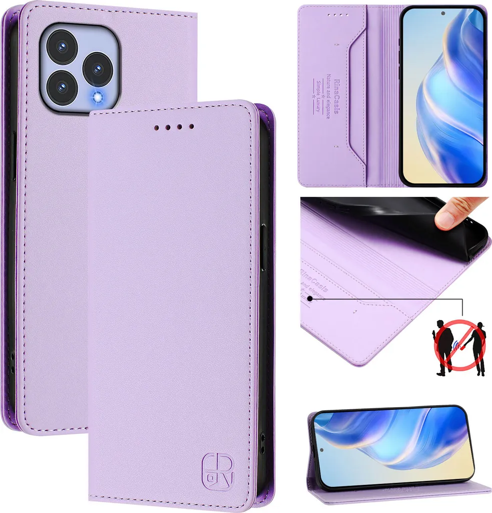 Custodia Viola per Cubot P80 / Wiko T60 | Cover Libro Anti-Graffio