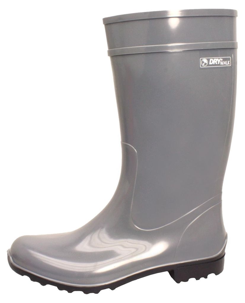 Bockstiegel Damen Gummistiefel Regenstiefel Luisa in silbergrau / schwarz