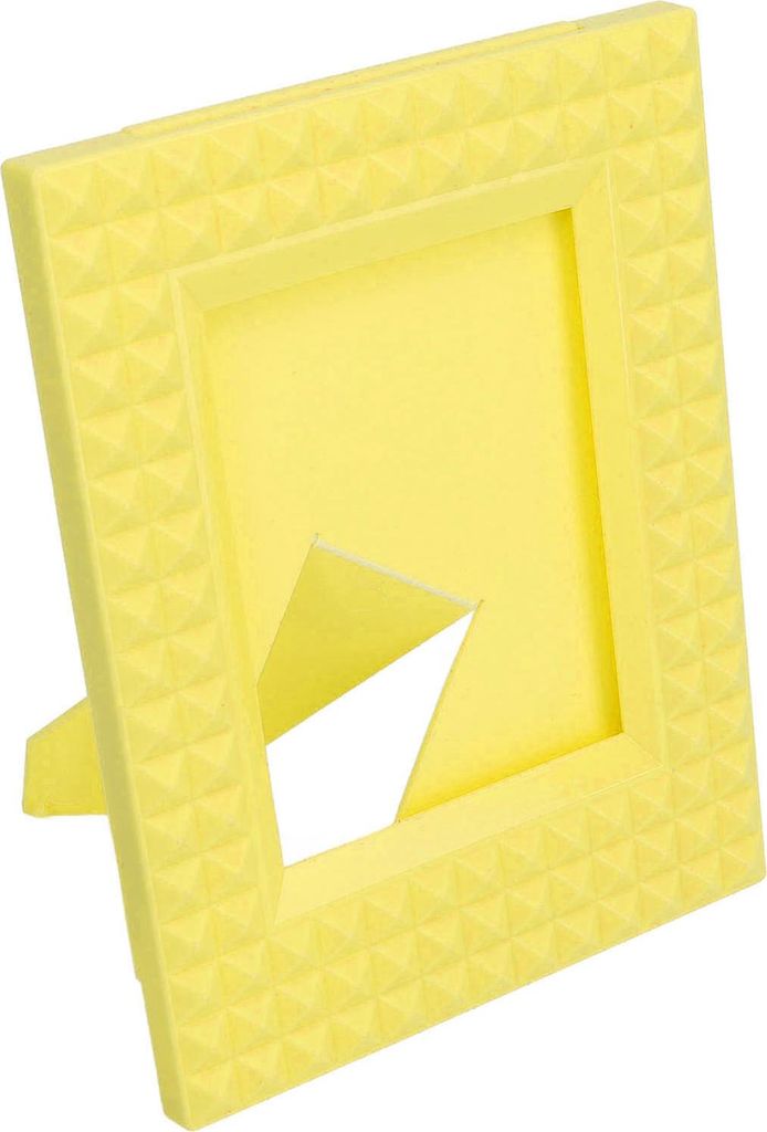 Mini-Fotorahmen 4,3 x 3,3 Zoll Bild für Desktop-Tisch Instant Instax 12 11 9 8 7 EVO Polaroid Gelb