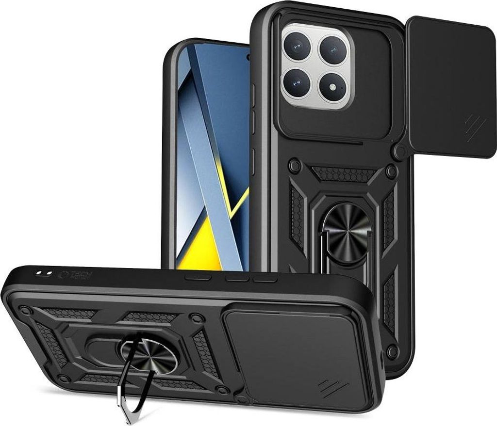 Handyhülle mit Ring für POCO F8 Pro, Tech-Protect Camshield Produktbild 
