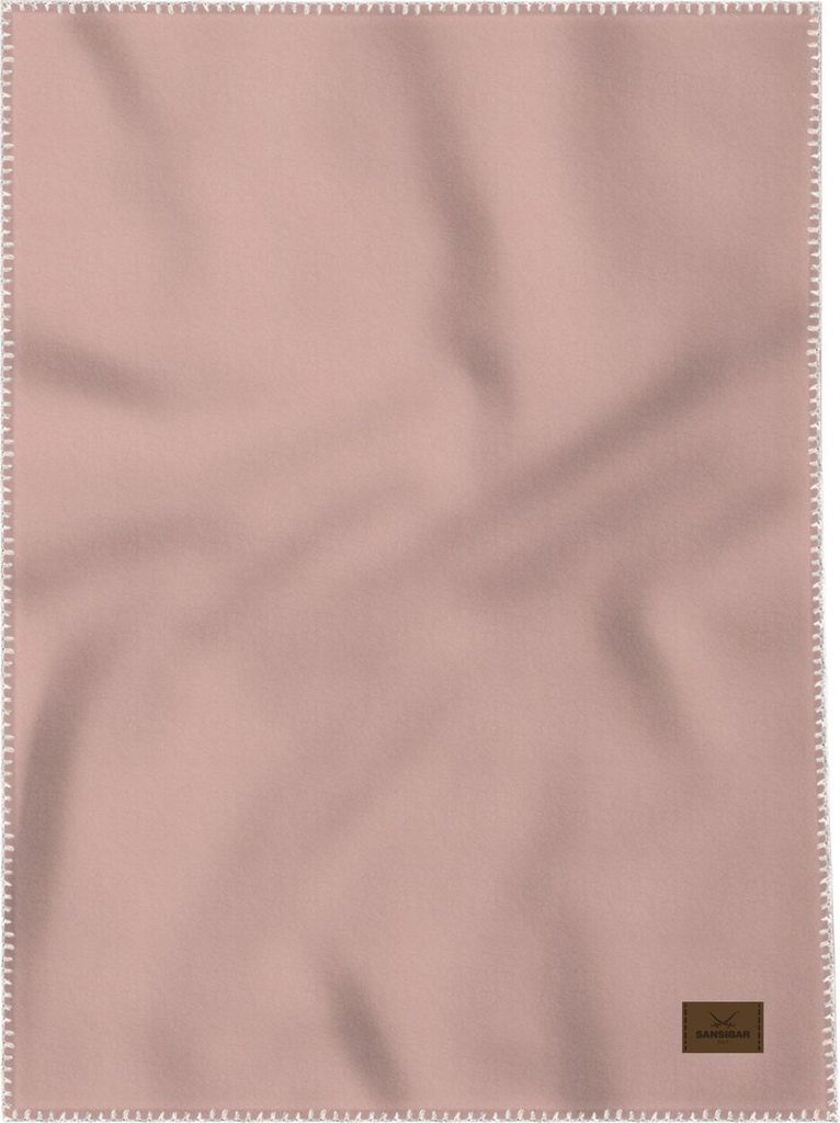 Wohndecke SANSIBAR rose BL 150x200 cm rosa Decke Kuscheldecke
