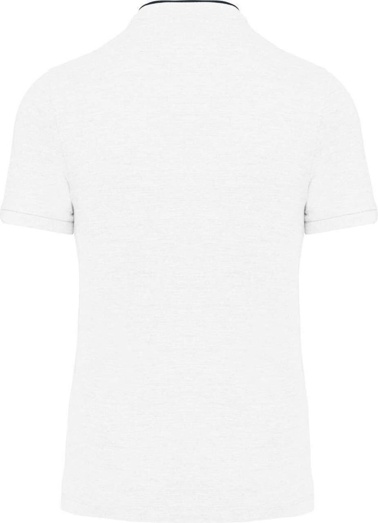Kariban Herren Polo-Shirt Polohemd Poloshirt Polo Arbeit Shirt, Größe:XL, Farbe:White/Navy