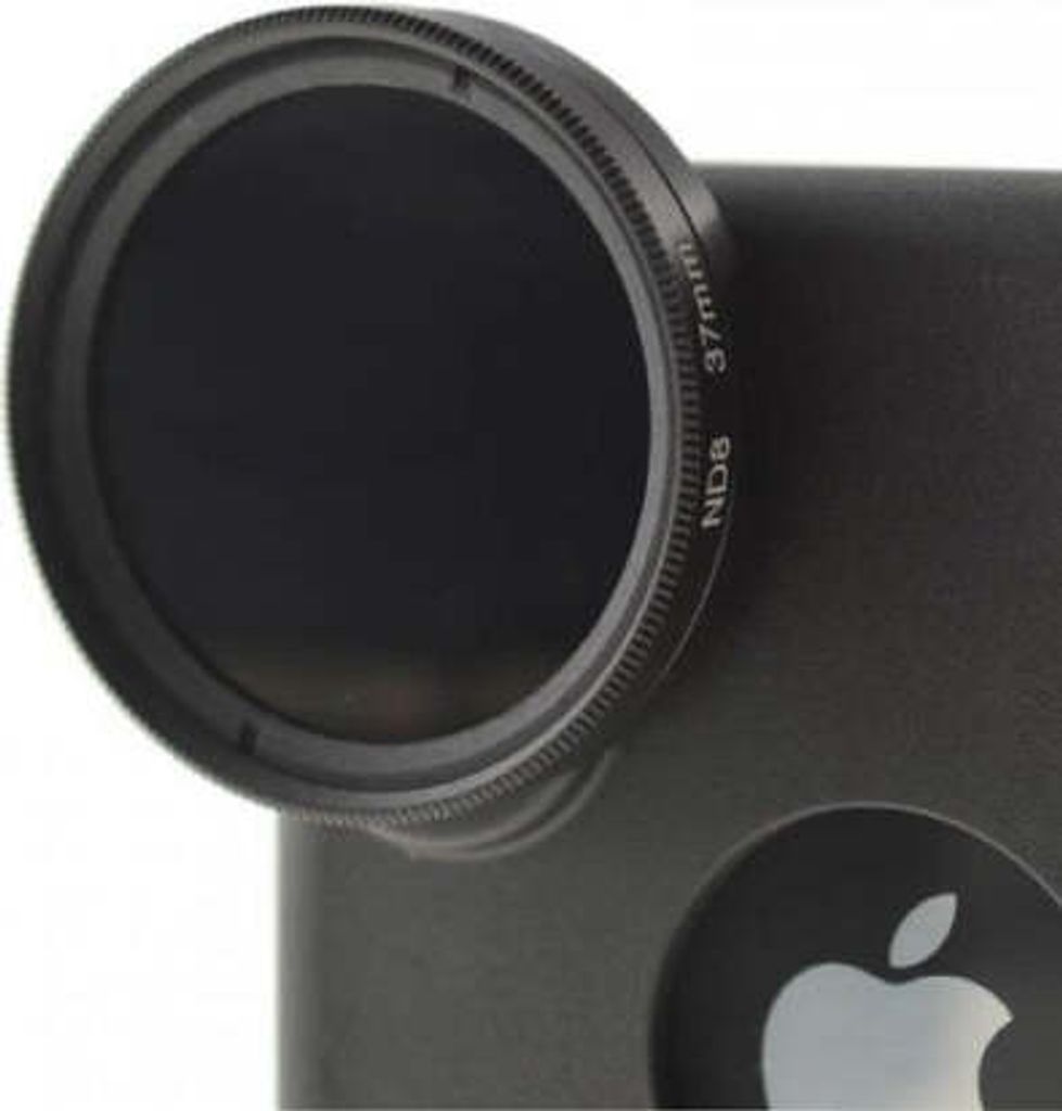 SYSTEM-S ND Filter 37 mm Set Neutraldichtefilter Graufilter mit Hülle für iPhone XS Max