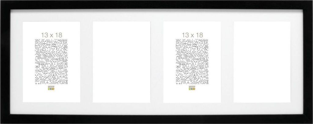 Galerijní rám s66ka4 černý 4 fotografie 13x18 cm Obrázek produktu 