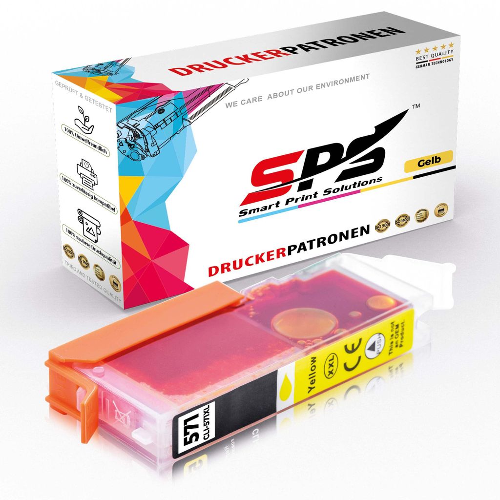 CLI-571YXL Tintenpatrone Kompatibel für Canon Pixma MG 6850 | 1x Gelb